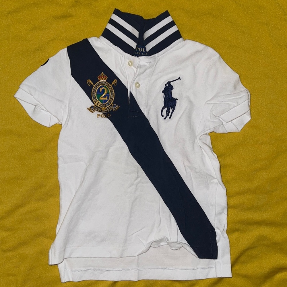 Polo Navy Blue & White Shirt